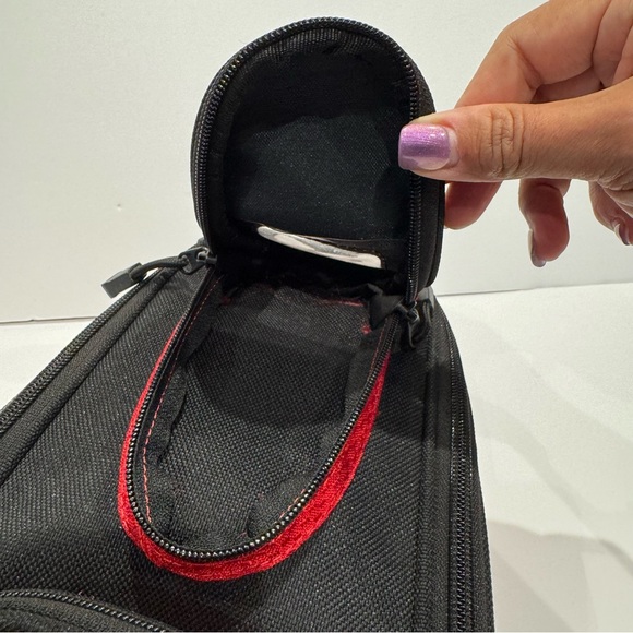 Joe Rocket Manta Magnetic Tank Bag Red Black Motorcycle Biker Travel - Picture 9 of 13